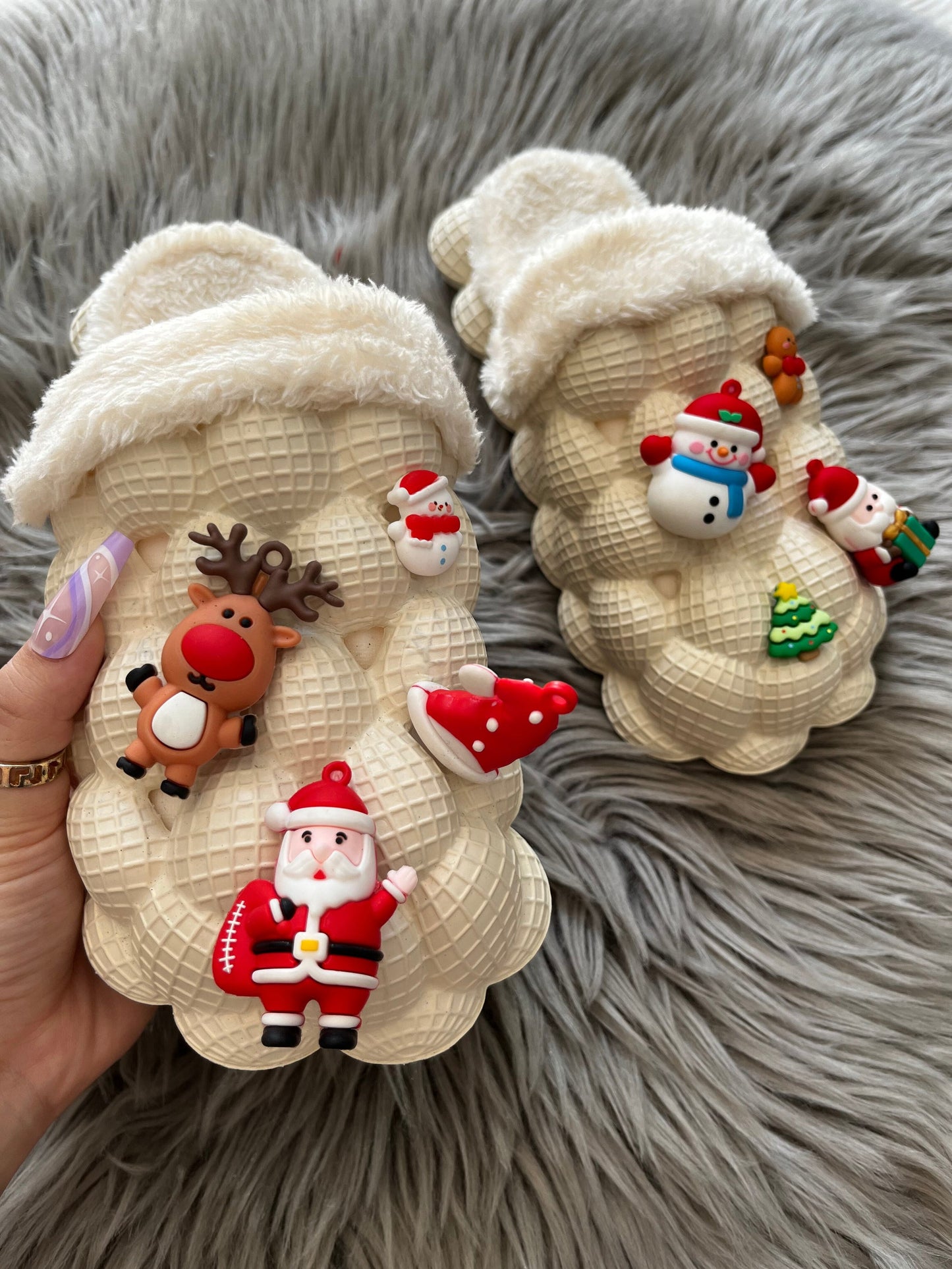 Funny DIY Bubble Slippers Furry House Slides